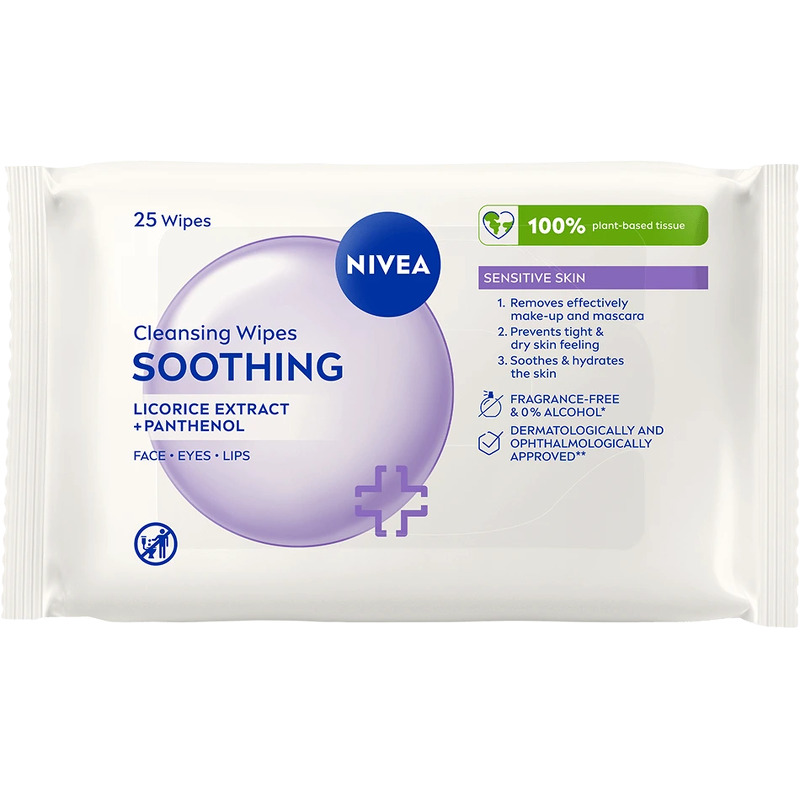 Nivea Sensitive Cleansing Wipes 25 Wipes