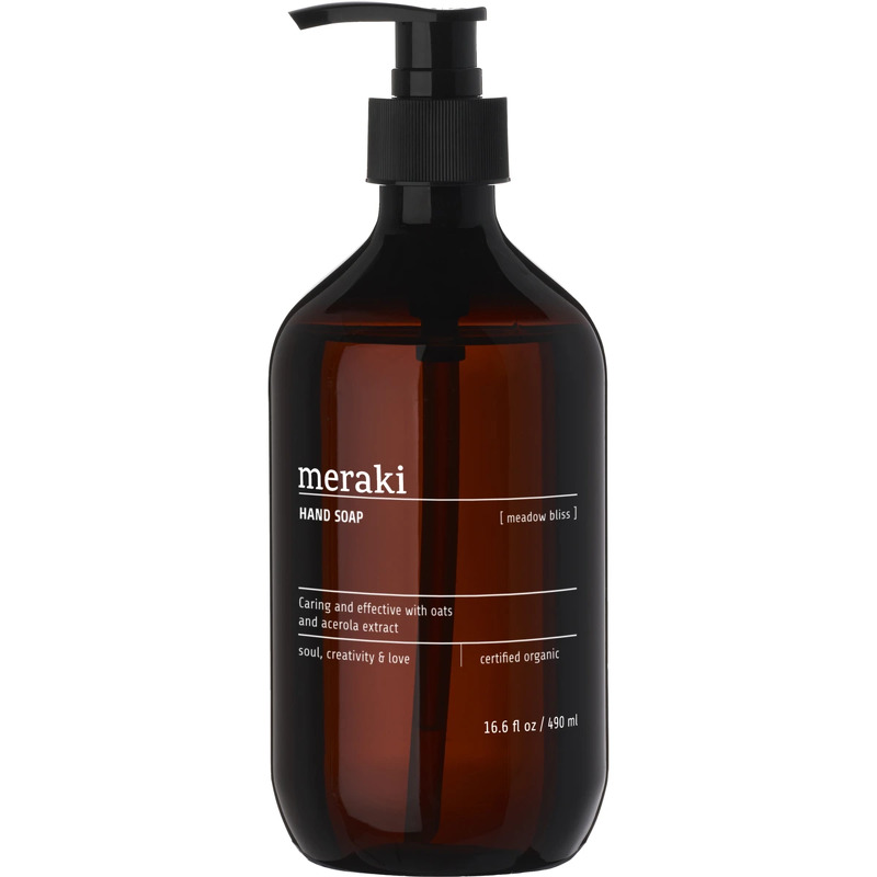 Håndsæbe Meraki Meadow bliss 490 ml, økologisk & fugtgivende med frisk citrusduft