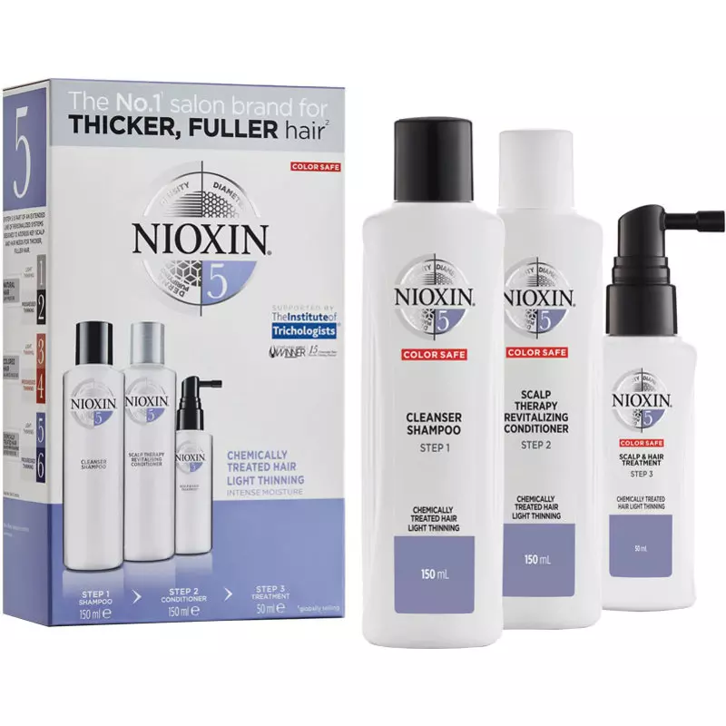 Se Nioxin Trial Kit System 5 - Chemically Treated Hair hos NiceHair.dk