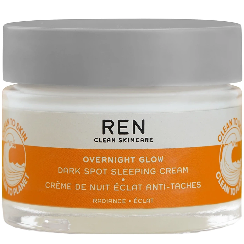 Se Ren Skincare Overnight Glow Dark Spot Sleeping Cream 50 ml hos NiceHair.dk