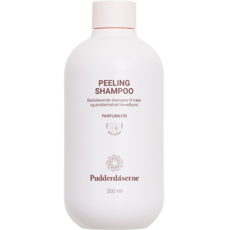 PUDDERDÅSERNE Peeling Shampoo Parfumefri 500 ml