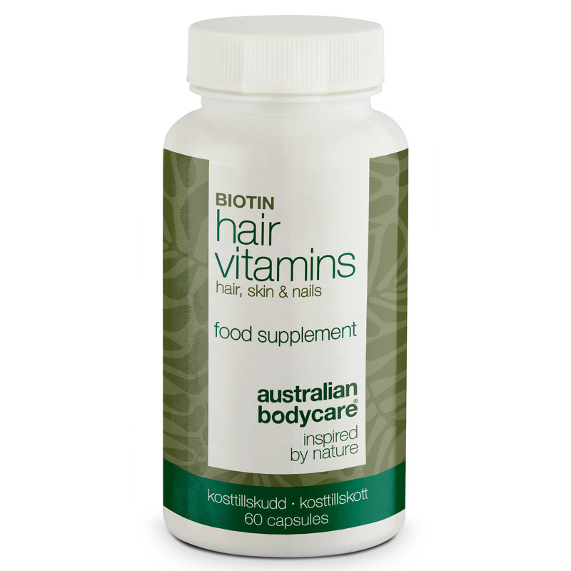 Hårvitaminer med Biotin â Vitaminer med højt indhold af biotin, som bidrager til at vedligeholde et normalt hår. - 1 stk.