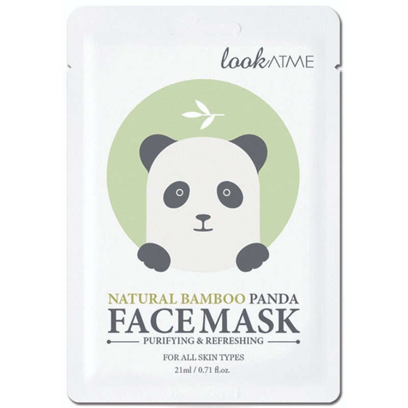 Look At Me Natural Bamboo Panda Face Mask 1 Piece thumbnail