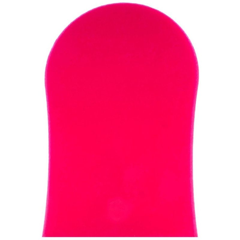 Cocoa Brown Deluxe Double-Sided Pink Velvet Tanning Mitt thumbnail