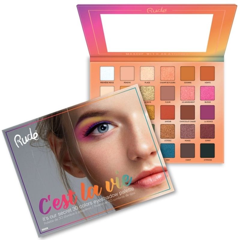 Rude Cosmetics 30 Eyeshadow Palette - C'est La Vie thumbnail
