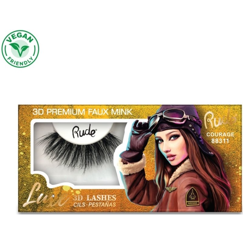 Rude Cosmetics Luxe 3D Lashes Premium Faux Mink - Courage thumbnail