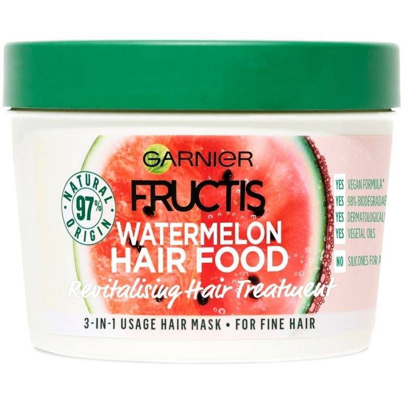 Garnier Fructis Watermelon Hair Food 3-In-1 Mask Fine Hair 390 ml thumbnail