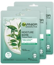 3 x Garnier Skinactive Face Tissue Mask Normal/Combination Skin