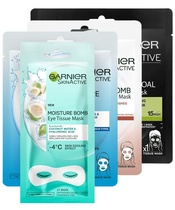 3 x Garnier Sheet Masks - Vælg Produkter