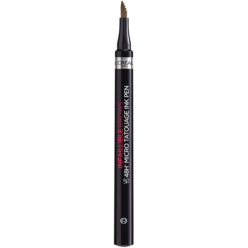 Se L'Oreal Paris Cosmetics Infaillible Brows 48H Micro Tatouage Ink Pen 1 gr. - 3.0 Brunette hos NiceHair.dk