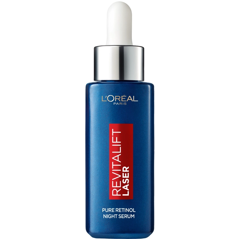 Se L'Oreal Paris Skin Expert Revitalift Laser Retinol Night Serum 30 ml hos NiceHair.dk