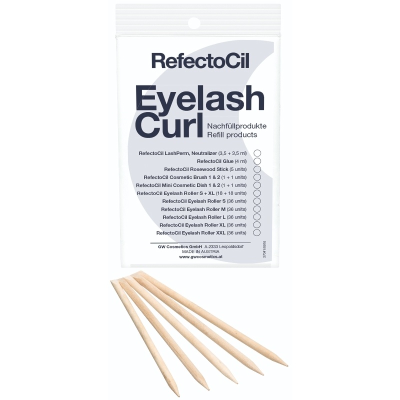RefectoCil Eyelash Curl And Lift Refill - Rosewood Sticks 5 Pieces thumbnail