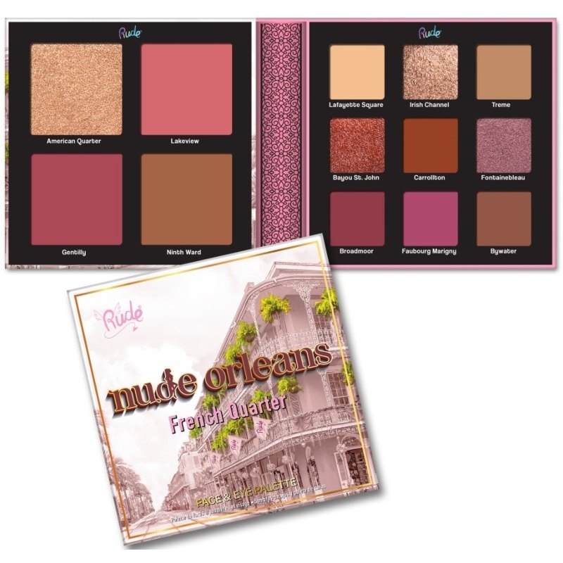 Rude Cosmetics Face & Eye palette - Nude Orleans thumbnail