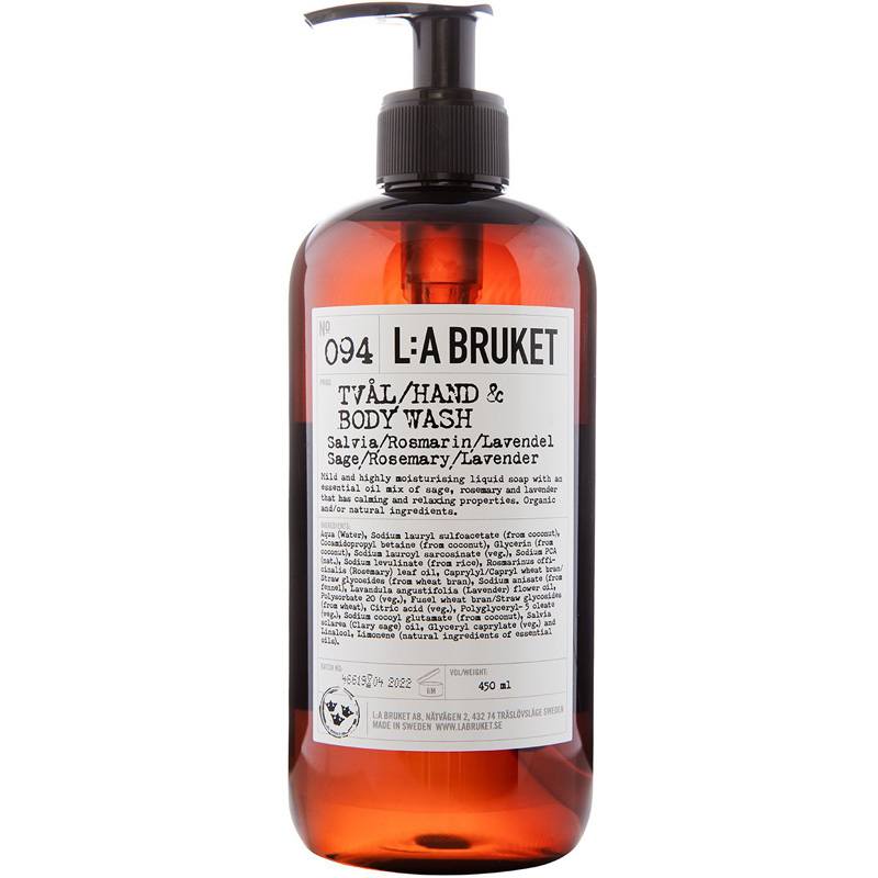 L:A Bruket 094 Hand & Body Wash 450 ml - Sage/Rosemary/Lavender thumbnail