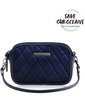 Gillian Jones Natascha Cosmetics Bag Small - Dark Blue Velvet 10455-13
