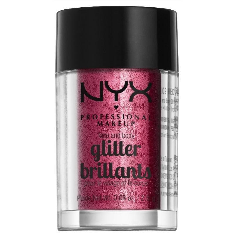 NYX Prof. Makeup Face & Body Glitter Brillants - Red 2,5 gr. thumbnail