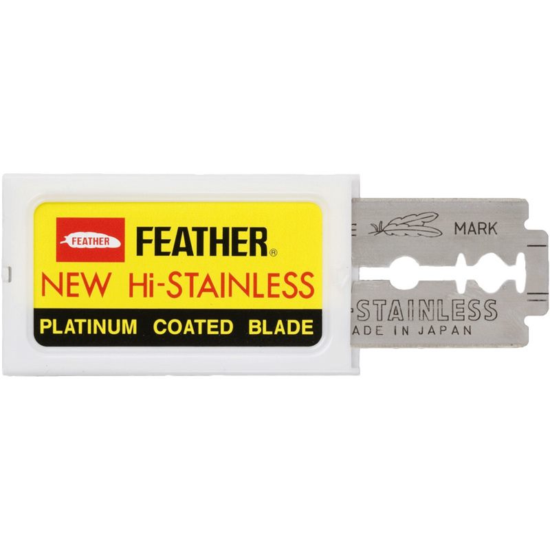 Gordon Feather New Hi-Stainless Razor Blades DE 10 Pieces thumbnail
