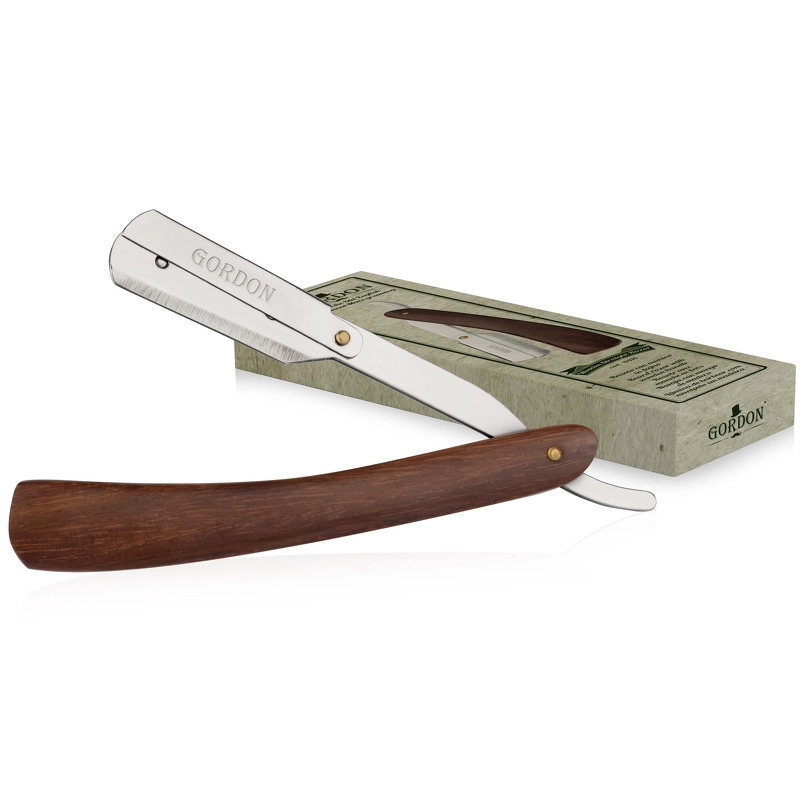 Gordon Straight Razor Shaving Knife - Wood (D416)