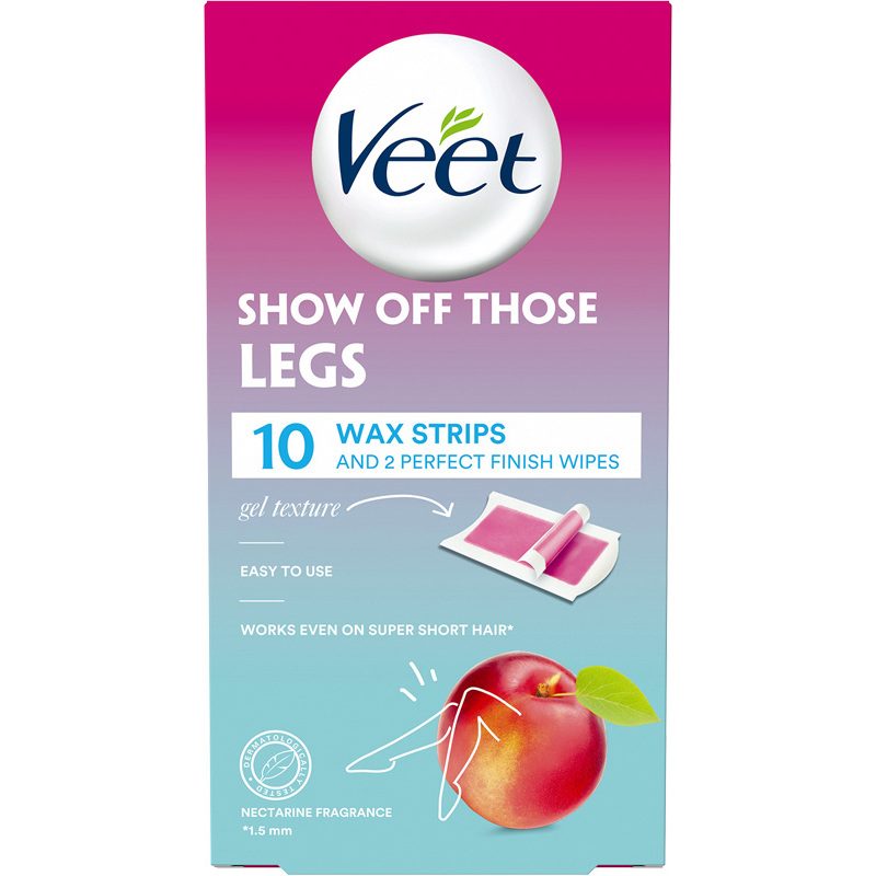Veet Show Off Those Legs Wax Strips 10 Pieces thumbnail