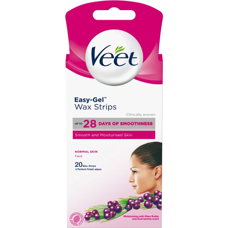 Veet Easy-Gel Wax Strips 20 Pieces - Face thumbnail