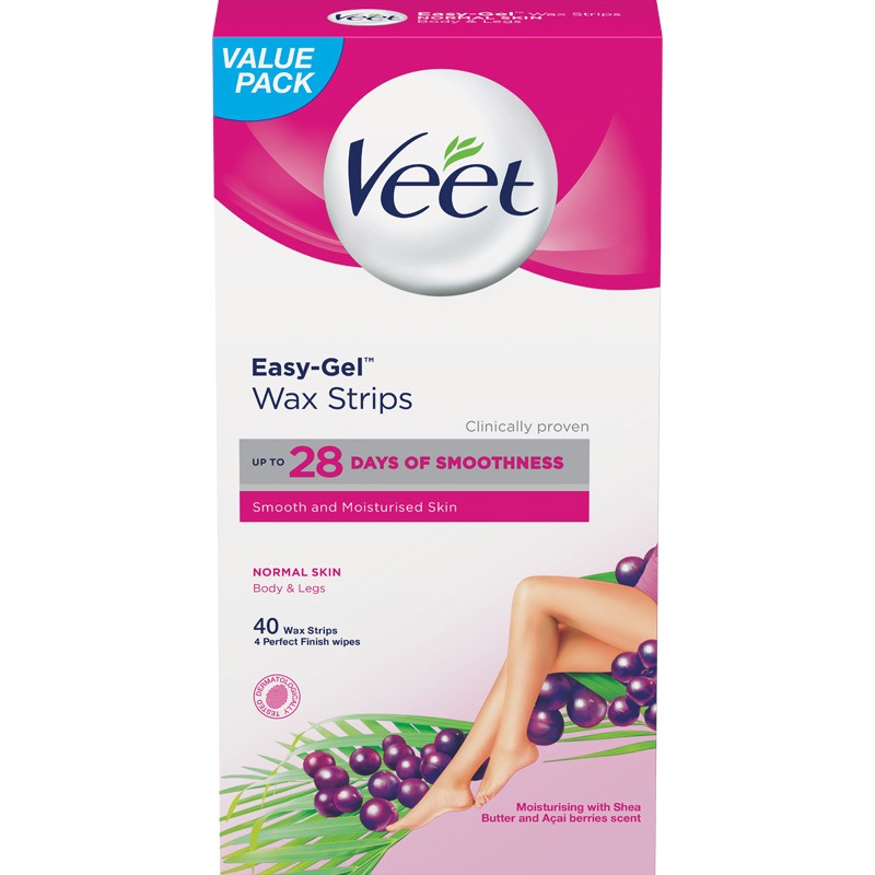 Veet Easy-Gel Wax Strips 40 Pieces - Body & Legs thumbnail