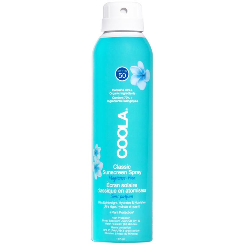 COOLA Classic Body Spray SPF 50 Fragrance-Free 177 ml thumbnail