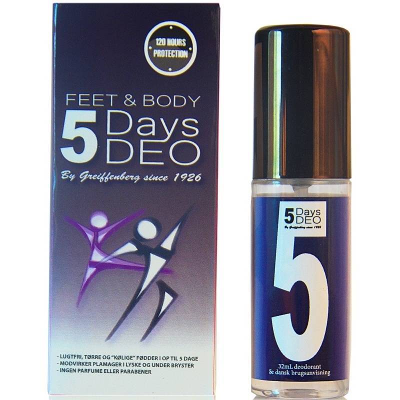 Billede af 5 Days Deo Feet & Body Spray 32 ml