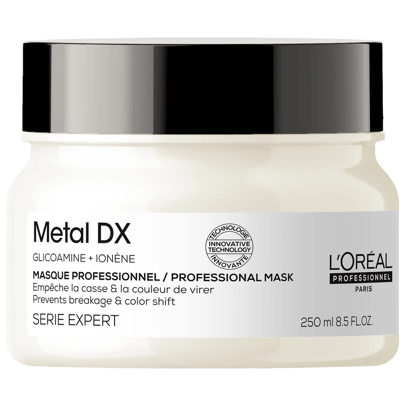 Se L'Oreal Pro Serie Expert Metal DX Masque 250 ml hos NiceHair.dk