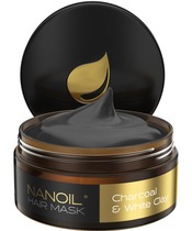 Nanoil Charcoal & White Clay Hair Mask 300 ml