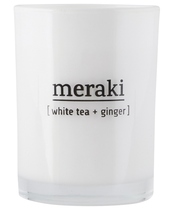 Meraki Scented Candle 8 x 10,5 cm - White Tea & Ginger 