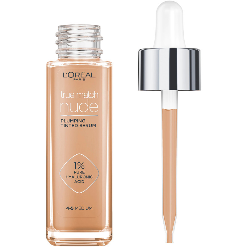 L'Oréal Paris Cosmetics True Match Nude Plumping Tinted Serum 30 ml - No. 4-5 Medium