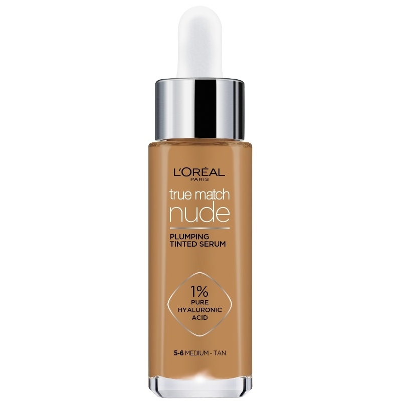L'Oreal Paris Cosmetics True Match Nude Plumping Tinted Serum 30 ml- No. 5-6 Medium-Tan thumbnail