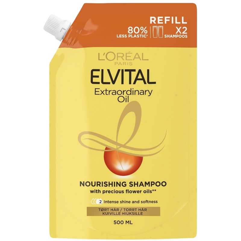 L'Oreal Paris Elvital Extraordinary Oil Shampoo Refill Eco-Pack 500 ml thumbnail