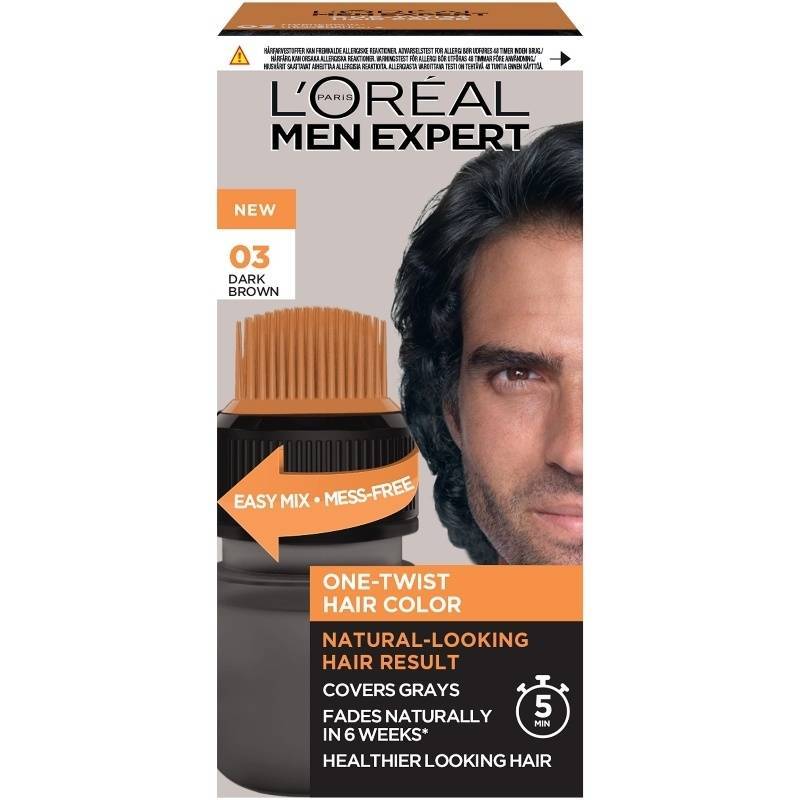L&#39;Oreal Paris Men Expert One-Twist Hair Color 50 ml - No. 03 Dark Brown