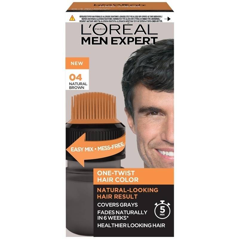 L&#39;Oreal Paris Men Expert One-Twist Hair Color 50 ml - No. 04 Natural Brown