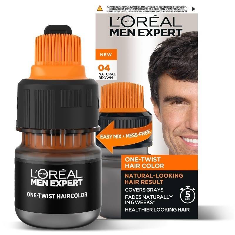 L'oréal Paris Men Expert One-twist Hair Color 50 Ml - No. 04 Natural Brown