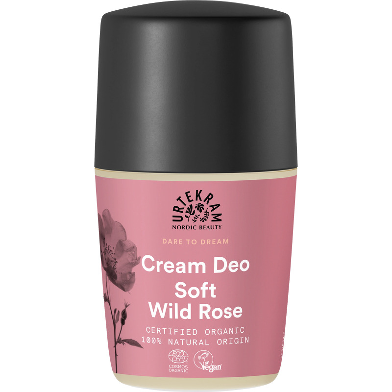 Urtekram Deo cream roll on Soft Wild Rose &bull; 50ml.