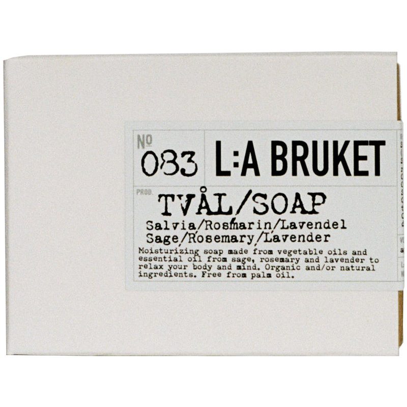 L:A Bruket 083 Bar Soap 120 gr. - Sage/Rosemary/Lavender thumbnail