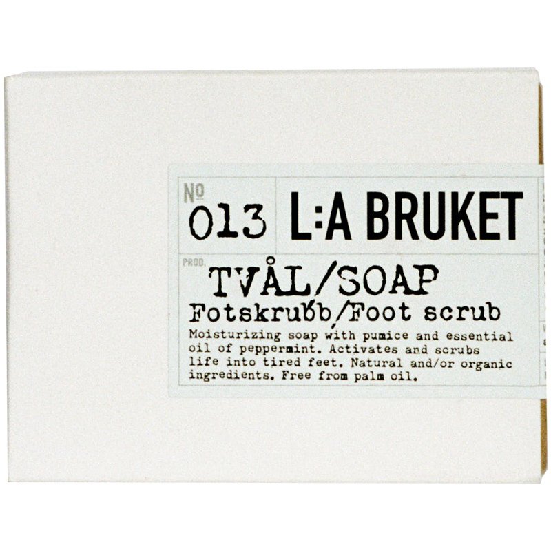 L:A Bruket 013 Bar Soap Footscrub 120 gr. - Peppermint thumbnail