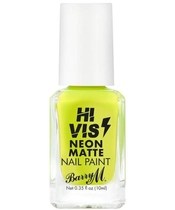 Barry M Hi Vis Neon Matte Nail Paint 10 ml - Yellow Flare