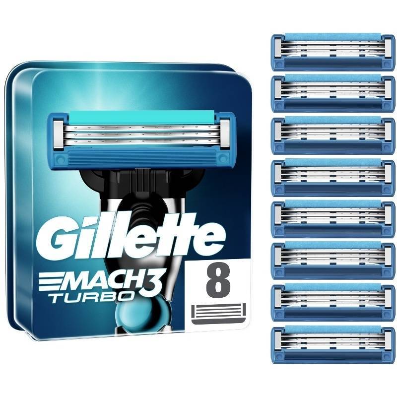 Gillette Mach3 Turbo Blades 8 Pieces thumbnail