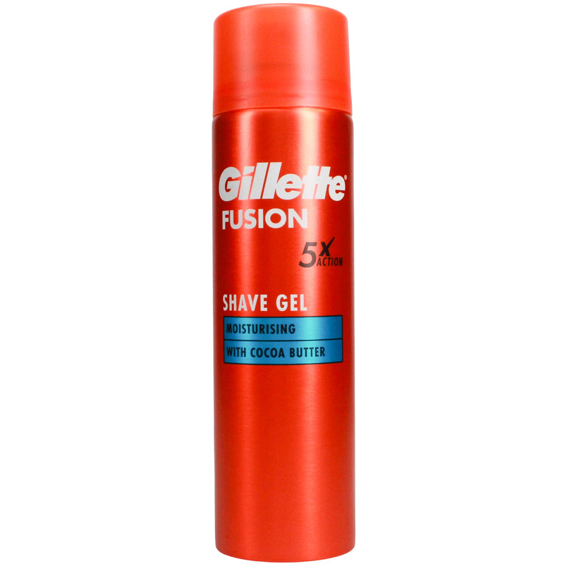 Gillette Rakgel Fusion Ultra Moist, Återfuktande för män med Kakaosmör, 200ml