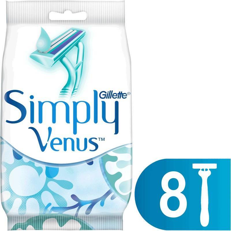 Gillette Simply Venus Single Razor 8 Pieces thumbnail