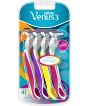 Gillette Venus 3 Single Razor 4 Pieces