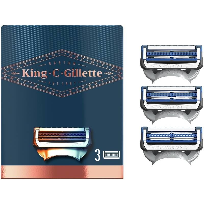 King C. Gillette Neck Razor Blades 3 Pieces thumbnail