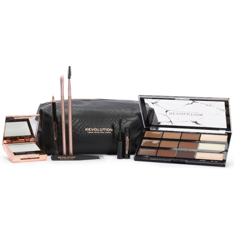 Makeup Revolution Brow Shaping Kit With Bag (Limited Edition)