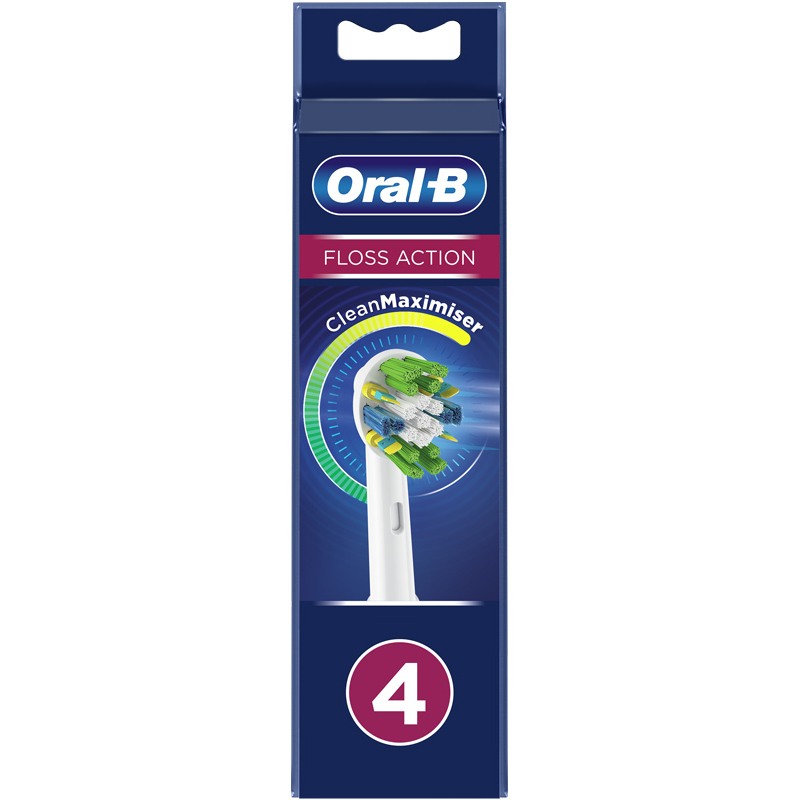 Oral-B Floss Action Brush Heads 4 Pieces thumbnail