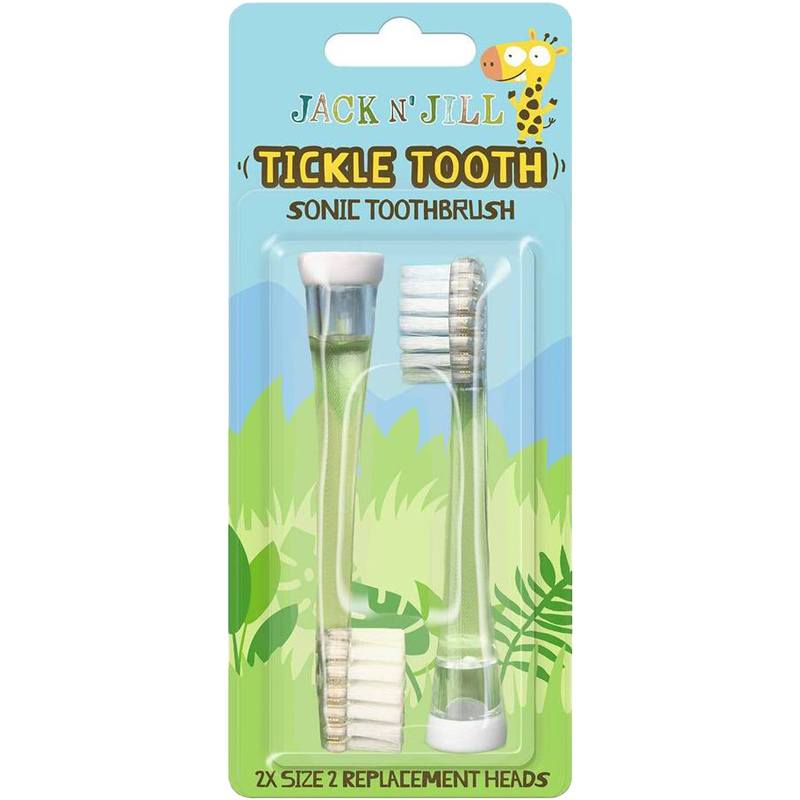 Jack N' Jill Replacement Brushes Tickle Tooth Sonic - 2 Pack