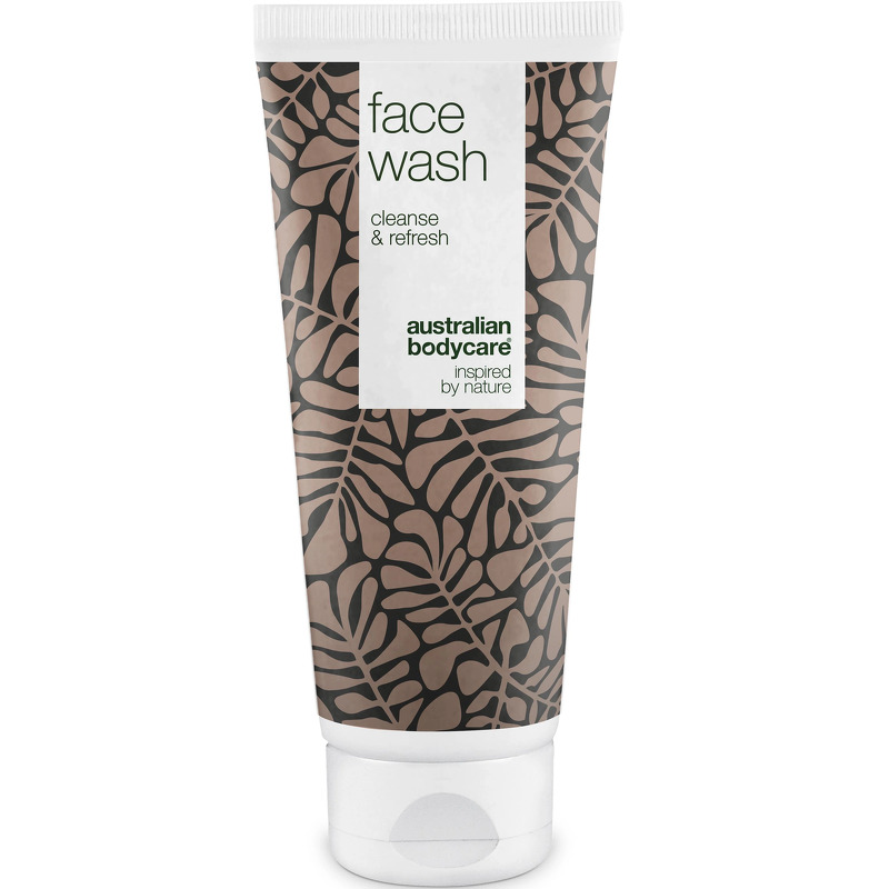 Ansigtsrens til bumser og uren hud â Daglig ansigtsvask til fedtet og uren hud til både mænd og kvinder - Tea Tree Oil / 200 ml