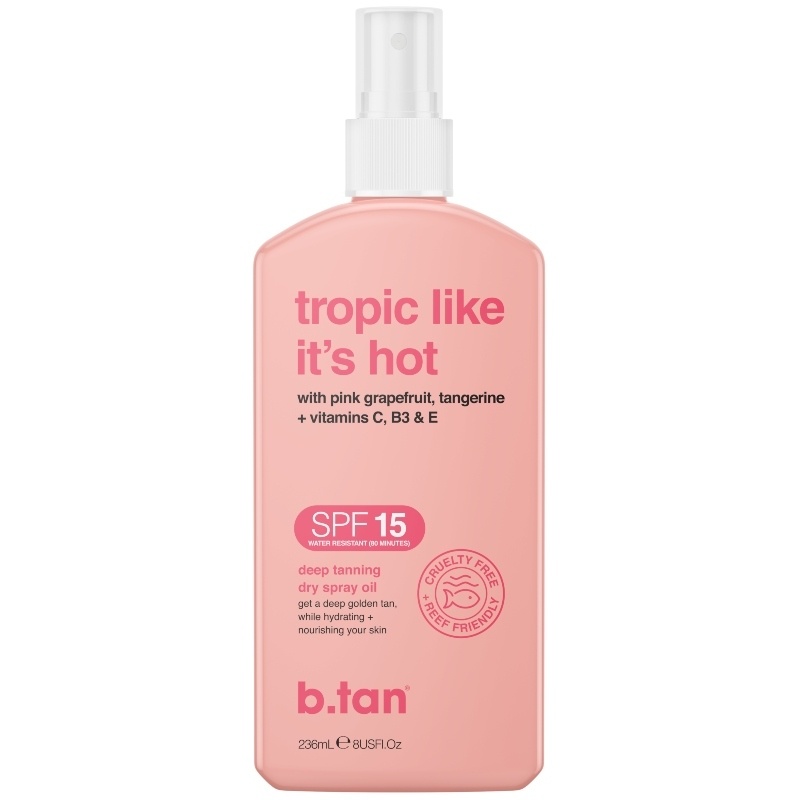 Billede af b.tan Tropic Like It&#39;s Hot SPF15 Tanning Oil Spray 236 ml